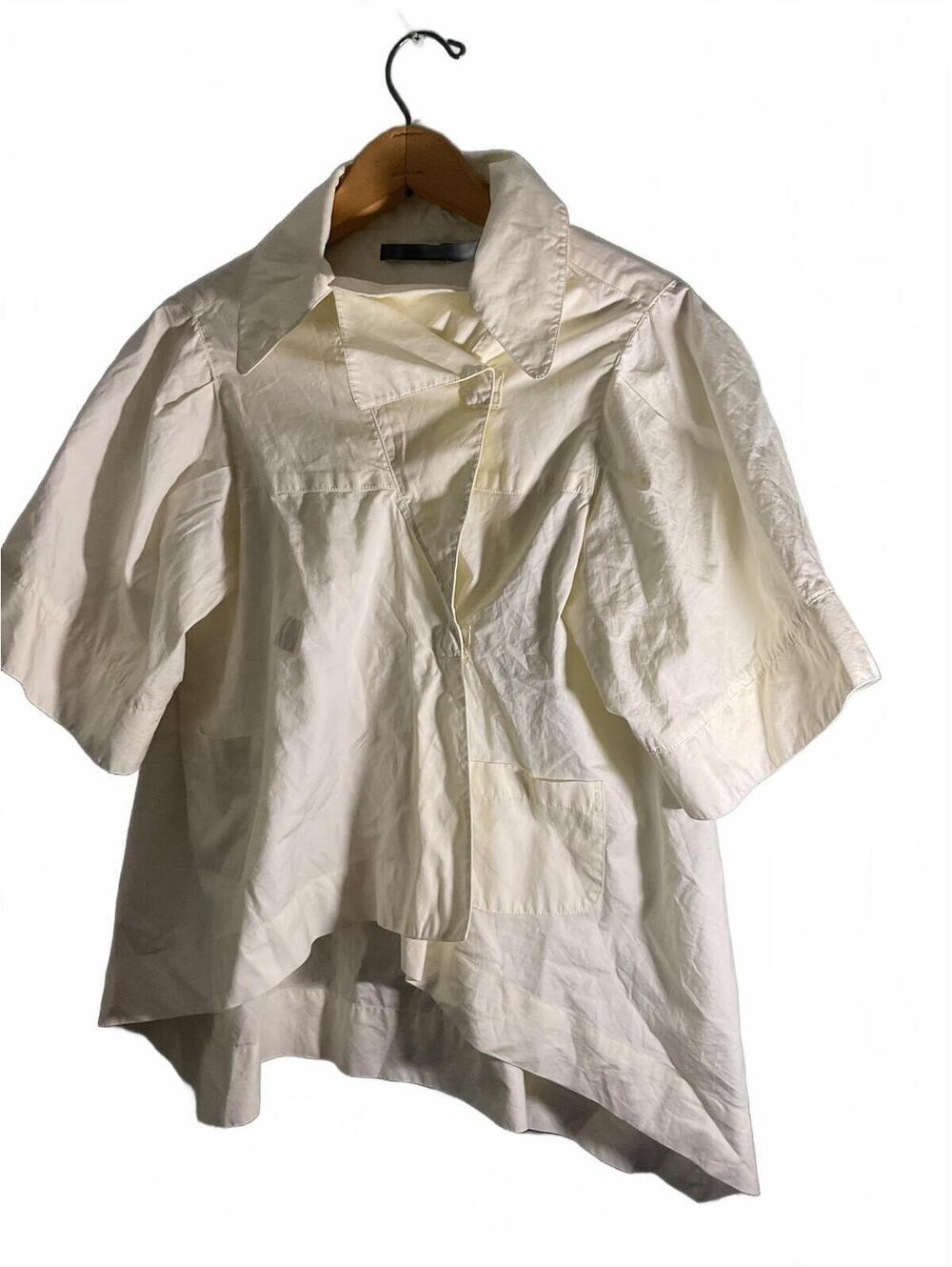 Nicholas K White Snap Short Sleeve Light Weight Linen/ Silk Jacket M